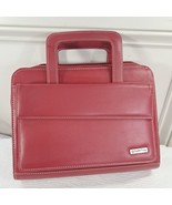 Franklin Covey Red Zip Planner Binder Briefcase Handles 7 ring organizer... - $845.26 MXN