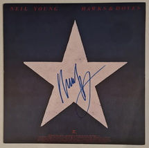 Neil Young Autographed &#39;Hawks &amp; Doves&#39; Album COA #NY63552 - £709.25 GBP