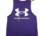 Under Armour Women&#39;s UA Live Sportstyle Sleeveless Graphic Tank Purple L... - $14.84