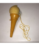 Rare Vintage Ice Cream Cone Plastic Ice-Punch Vtg Foam Joke Toy  - $2.87