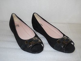 Amalfi By Rangoni New Womens Isca Black Open Toe Flats 6 M Shoes NWOB - £94.17 GBP
