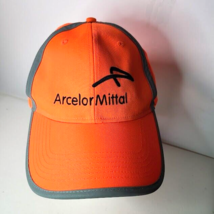 Arcelor Mittal Hat Orange Jogger Bicycle Adjustable One Size Steel Manuf... - £8.50 GBP