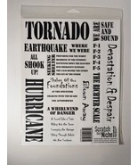 Scratch That Niche Scrapbook Stickers Tornado Natural Disasters  - £3.95 GBP