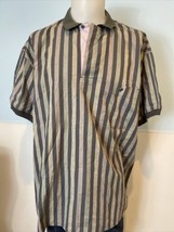 Matinique Multicolor Stripe Short Sleeve Polo Shirt, Men&#39;s Size L - £13.50 GBP