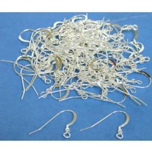 100 Fish Hook Hoops Sterling Silver Earrings 24 Gauge - $57.62