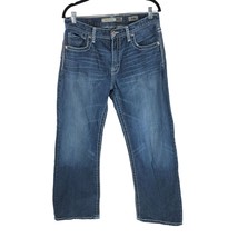 BKE Mens Tyler Straight Jeans Dark Wash Stretch 33S - £21.01 GBP