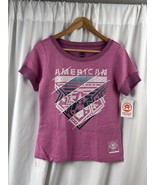 American Fighter Womens GLADBROOK Premier Short Sleeve Sweatshirt S Pink - $21.12