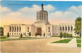 Oregon State Capitol, vintage post card - £9.40 GBP