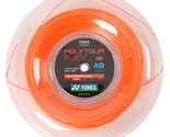 YONEX POLYTOUR REV 1.25mm 200m 16LGA Tennis String Bright Orange Reel PT... - $188.01