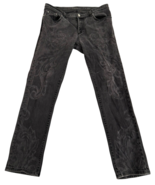 Versace Collection Slim Jeans Mens 36 Actual 33x28 Faded Black Embossed ... - $4,105.51 MXN