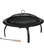 Fire Sense 60873 Fire Pit Portable Folding Round Steel With Folding Legs... - $2,083.78 MXN
