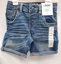 Toddler Boys' 5T Rolled Hem Super Stretch Jean Shorts - Cat & Jack Medium Wash image 2