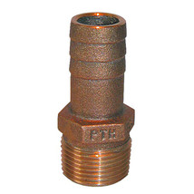 GROCO 1-1/4&quot; NPT x 1-1/4&quot; ID Bronze Pipe to Hose Straight Fitting [PTH-1250] - £11.49 GBP