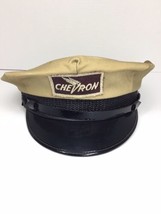 Vintage Original 7 5/8” “CHEVRON” Gas Service Station Attendant Hat Unif... - £218.51 GBP