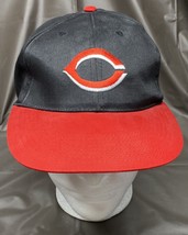 Cincinnati Reds MLB Fox Sports Net Ohio Baseball Cap Hat Adjustable Black Red - £4.78 GBP