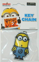 Despicable Me 2 Movie Dave Minion Rubber Key Chain Licensed New Unused - £4.74 GBP
