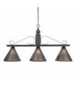 Wellington Large Island Light in Black = 36 in wide - $8,900.25 MXN