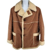Cooper Vintage Shearling Coat Size 46 XL Beige - £116.76 GBP