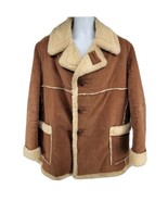 Cooper Vintage Shearling Coat Size 46 XL Beige - £118.67 GBP