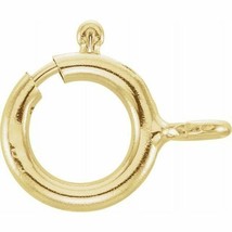 14K Yellow 6 mm Seamless Spring Ring with Open Ring - £28.19 GBP