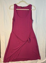 Tommy Bahama Tambour Faux Wrap Pink  Tie Dress  Size Large - £20.43 GBP