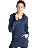 NioBe Raglan Long Sleeve Pullover Hooded Casual Sweatshirt (Small, Charc... - $19.95