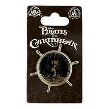 Disney Pin Pirates of the Caribbean Ships Wheel with Captain Jack Sparrow NEW - £23.60 GBP
