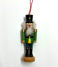 Midwest of Cannon Falls Nutcracker Green Soldier Christmas Ornament Wood 4.5&quot; - £7.08 GBP