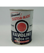 Vintage Havoline Advanced Quart Motor Oil Can Metal fair-good ships now! - £15.77 GBP