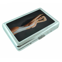 Dubai Pin Up Girls D6 Silver Metal Cigarette Case RFID Protection Wallet - £13.41 GBP