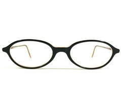 Emporio Armani 589 322 Eyeglasses Frames Black Orange Oval Full Rim 50-1... - $65.24