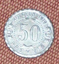 1919 50 Pfennig Witten Stadt Westphalia Germany German Notgeld Emergency Money - £52.19 GBP