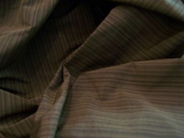 2yd Multi Green Small Stripe Italy Silk Taffeta Designer Fabric DRESS/HOME #BP19 - £44.04 GBP