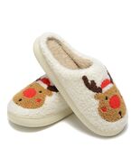 Jogyew Women Christmas Reindeer Holiday Slippers Red Size US 6-7B(M) - $174.52 MXN