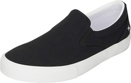 Men&#39;s Hurley Arlo Slip On Canvas Skateboarding Shoe, Multiple Sizes Black/White - £46.94 GBP