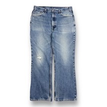 Vtg Levis 517 Jeans Boot Cut Denim Faded Blue Wash Distressed USA Measur... - £31.14 GBP