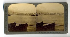 Underwood Stereoview Proud Genoa and Her Harbor Italy from the Wset - $17.82