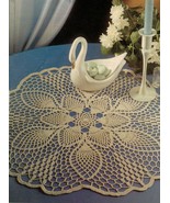 4X Pineapple Oasis Waterlily Carnation Pirouette Crochet Doily Bookmark ... - £7.89 GBP