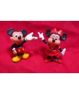 Lot: Mickey Mouse &amp; Minnie Toy Figures, Old Disney Vintage Mc Donalds Ha... - £9.41 GBP