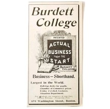 Burdett Business College 1897 Advertisement Victorian Boston School ADBN... - $19.99