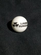  Vintage Massey Ferguson Marble White 1&quot; Glass Marble - £10.25 GBP