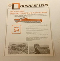 VINTAGE 1974 DUNHAM LEHR CULTI SPROCKET PLOW PACKERS FARM TRACTOR SALES ... - $15.55