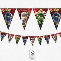 EcoNinja Bunting: Compostable Paper Garland for Lego Ninjago Parties - 2.3m - $48.50