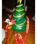 Disney Parks Light Up Christmas Tree Mickey Mouse Popcorn Bucket Souvenir - $286.01 MXN