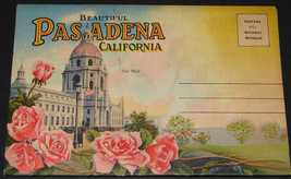 1930&#39;s Pasadena California Antique Postcard Folder Western Publishing 6.1x4.1&quot; - £11.80 GBP