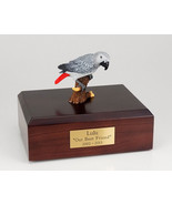 Parrot Gray Figurine Bird Pet Cremation Urn Avail in 3 Different Colors ... - £133.39 GBP+