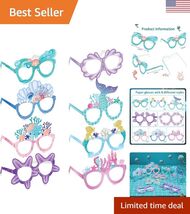 24-Piece Mermaid Themed Paper Eyeglasses Set for Magical Photo Booth Fun - $14.96