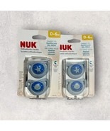 2 x Nuk Orthodontic Pacifier Silicone BPA Free 0-6 Month Blue Star/Moon ... - £30.92 GBP