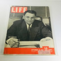 Vintage Life Magazine: September 14 1942 - Leon Henderson Yearly Subscription - £10.41 GBP