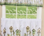 3pc Printed Curtains Set:  2Tiers &amp;Swag (60&quot;x36&quot;) BIRDS,HOME SWEET HOME,... - $24.74